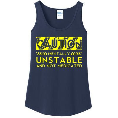 Caution Mentally Unstable Ladies Essential Tank