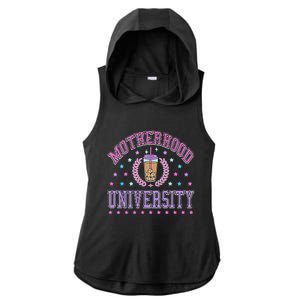 Cool Mamas University Motherhood Of University Graduation Ladies PosiCharge Tri-Blend Wicking Draft Hoodie Tank