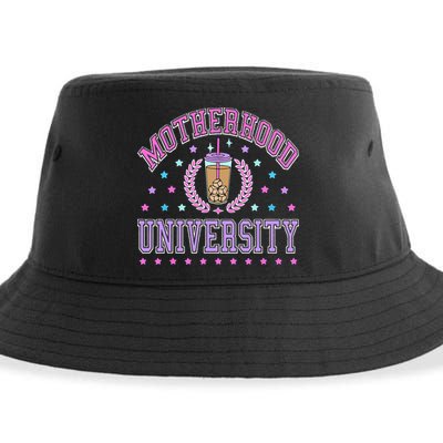 Cool Mamas University Motherhood Of University Graduation Sustainable Bucket Hat