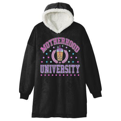Cool Mamas University Motherhood Of University Graduation Hooded Wearable Blanket