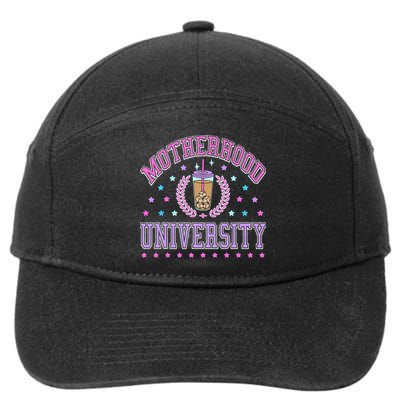 Cool Mamas University Motherhood Of University Graduation 7-Panel Snapback Hat
