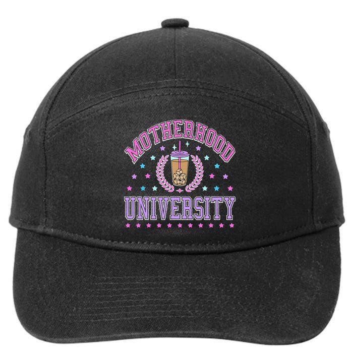 Cool Mamas University Motherhood Of University Graduation 7-Panel Snapback Hat