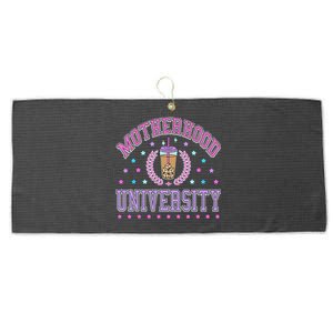 Cool Mamas University Motherhood Of University Graduation Large Microfiber Waffle Golf Towel