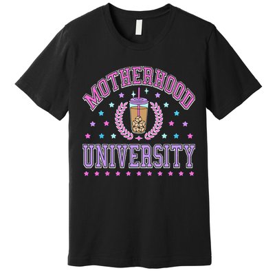 Cool Mamas University Motherhood Of University Graduation Premium T-Shirt