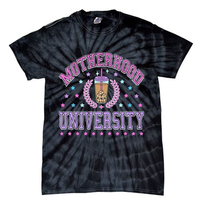 Cool Mamas University Motherhood Of University Graduation Tie-Dye T-Shirt