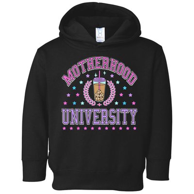Cool Mamas University Motherhood Of University Graduation Toddler Hoodie