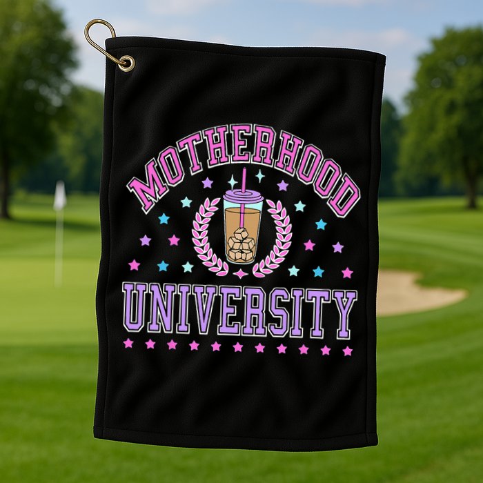 Cool Mamas University Motherhood Of University Graduation Golf Towel
