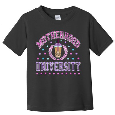 Cool Mamas University Motherhood Of University Graduation Toddler T-Shirt