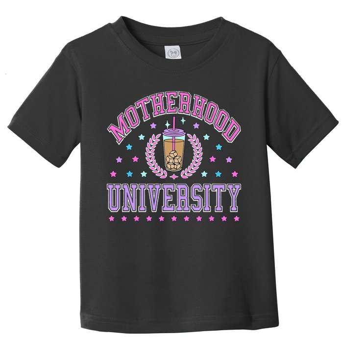 Cool Mamas University Motherhood Of University Graduation Toddler T-Shirt