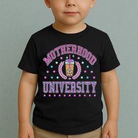 Cool Mamas University Motherhood Of University Graduation Toddler T-Shirt