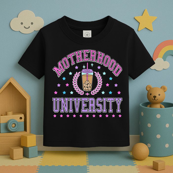 Cool Mamas University Motherhood Of University Graduation Toddler T-Shirt
