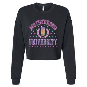 Cool Mamas University Motherhood Of University Graduation Cropped Pullover Crew