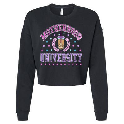 Cool Mamas University Motherhood Of University Graduation Cropped Pullover Crew