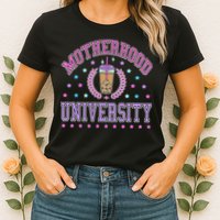 Cool Mamas University Motherhood Of University Graduation Womens T-Shirt