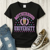 Cool Mamas University Motherhood Of University Graduation Womens T-Shirt