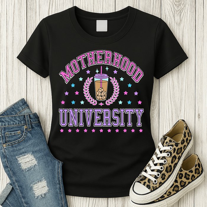 Cool Mamas University Motherhood Of University Graduation Womens T-Shirt
