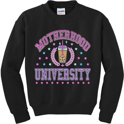 Cool Mamas University Motherhood Of University Graduation Kids Sweatshirt