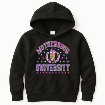Cool Mamas University Motherhood Of University Graduation Kids Hoodie