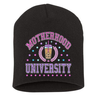 Cool Mamas University Motherhood Of University Graduation Short Acrylic Beanie