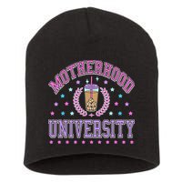 Cool Mamas University Motherhood Of University Graduation Short Acrylic Beanie