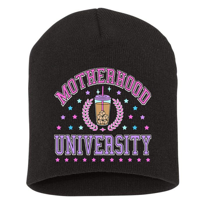 Cool Mamas University Motherhood Of University Graduation Short Acrylic Beanie