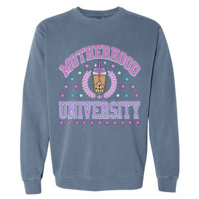 Cool Mamas University Motherhood Of University Graduation Garment-Dyed Sweatshirt