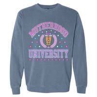 Cool Mamas University Motherhood Of University Graduation Garment-Dyed Sweatshirt