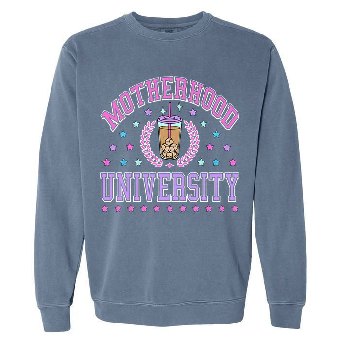 Cool Mamas University Motherhood Of University Graduation Garment-Dyed Sweatshirt