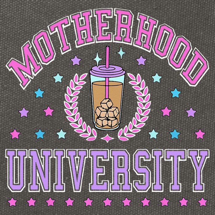 Cool Mamas University Motherhood Of University Graduation Cotton Canvas Backpack