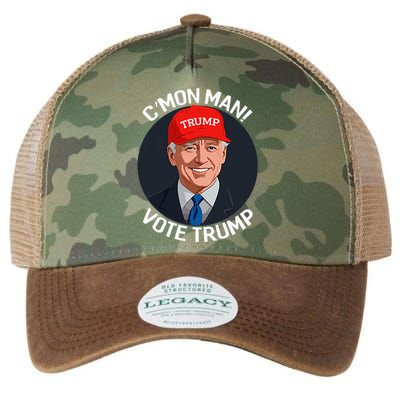 C’Mon Man! Vote Trump Biden Minimalist Legacy Tie Dye Trucker Hat