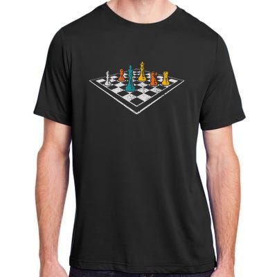 Chess Master Vintage Retro Club Chess Player Adult ChromaSoft Performance T-Shirt