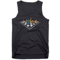 Chess Master Vintage Retro Club Chess Player Tank Top