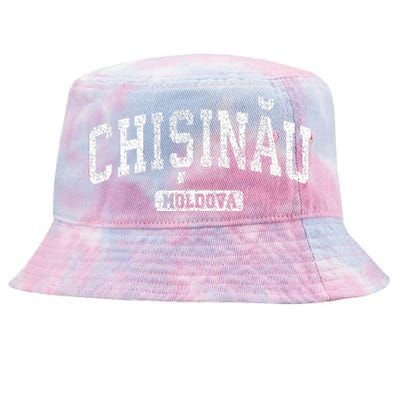 Chisinau Moldova Vintage Sports Design Tie-Dyed Bucket Hat