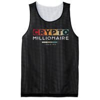 Crypto Millionaire Vintage Bitcoin Crypto Mesh Reversible Basketball Jersey Tank