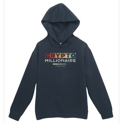 Crypto Millionaire Vintage Bitcoin Crypto Urban Pullover Hoodie