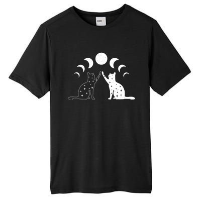 Cat Moon Vintage Witchy Cat Lovers And Celestial Enthusiasts Tall Fusion ChromaSoft Performance T-Shirt