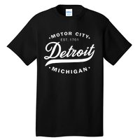 Classic Michiganians Vintage Detroit Motor City Michigan Mi Tall T-Shirt