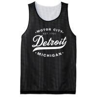 Classic Michiganians Vintage Detroit Motor City Michigan Mi Mesh Reversible Basketball Jersey Tank