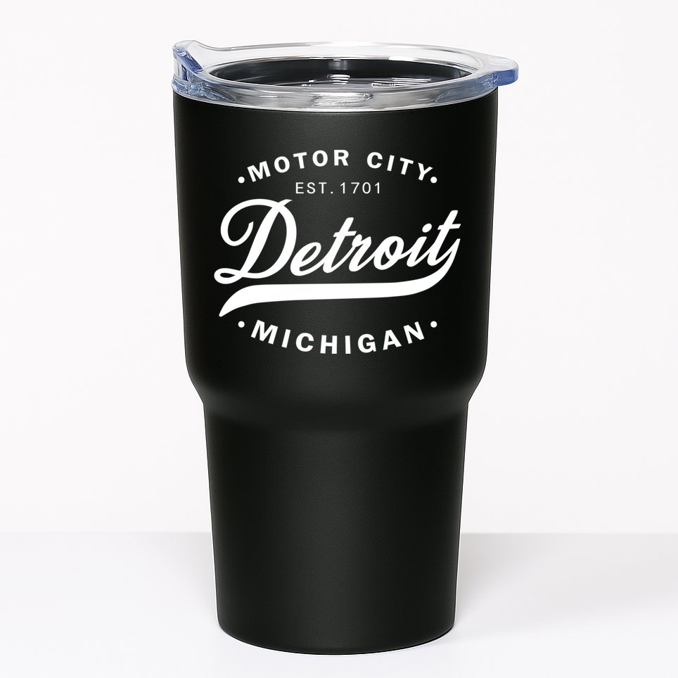 Classic Michiganians Vintage Detroit Motor City Michigan Mi Tumbler