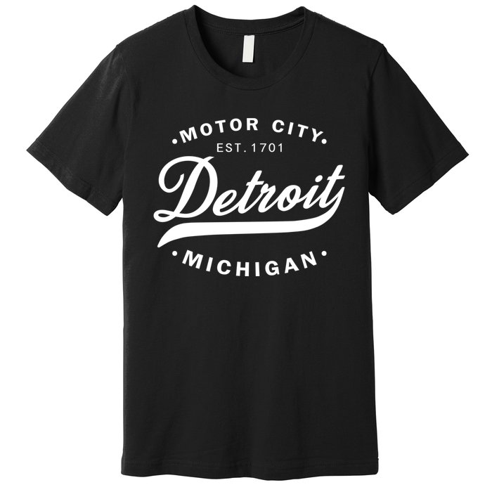 Classic Michiganians Vintage Detroit Motor City Michigan Mi Premium T-Shirt