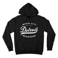 Classic Michiganians Vintage Detroit Motor City Michigan Mi Tall Hoodie