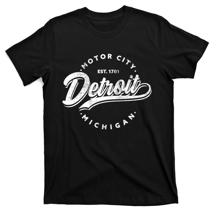 Classic Michiganians Vintage Detroit Motor City Michigan Mi T-Shirt