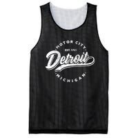 Classic Michiganians Vintage Detroit Motor City Michigan Mi Mesh Reversible Basketball Jersey Tank