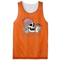 Cool Mom Vibes Only Skeleton Coffee Lover Mesh Reversible Basketball Jersey Tank