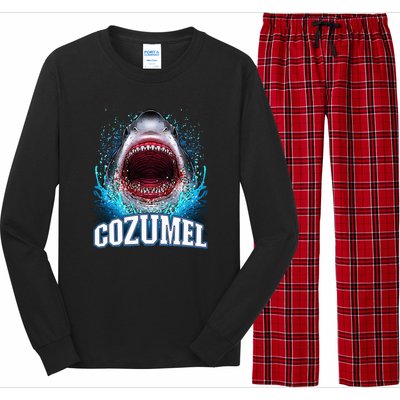 Cozumel Mexico Vacation Great White Shark Beach Cruise Trip Long Sleeve Pajama Set