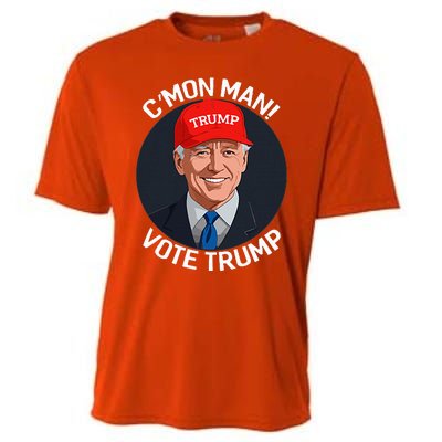 C’Mon Man! Vote Trump Biden Minimalist Political Satire Cooling Performance Crew T-Shirt