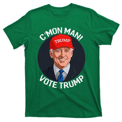 C’Mon Man! Vote Trump Biden Minimalist Political Satire T-Shirt