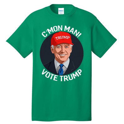 C’Mon Man! Vote Trump Biden Minimalist Political Satire Tall T-Shirt