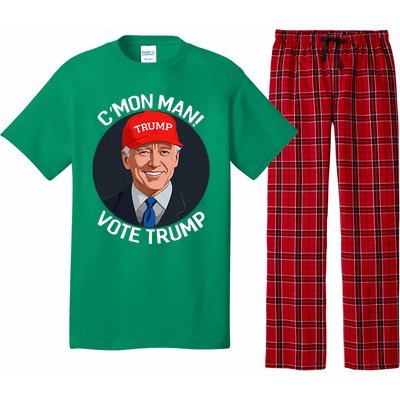 C’Mon Man! Vote Trump Biden Minimalist Political Satire Pajama Set