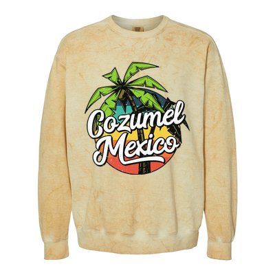 Cozumel Mexico Vacation Colorblast Crewneck Sweatshirt